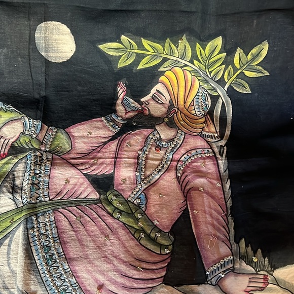 Vintage Sequined Cotton Wall Art ( Hand Crafted ) - Picture 3 of 4